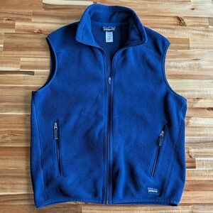 Patagonia Synchilla Fleece Vest Mens Medium Blue Full Zip